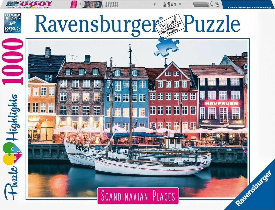 RAVENSBURGER Puzzle Kodaň 1000 dílků - obrázek 2