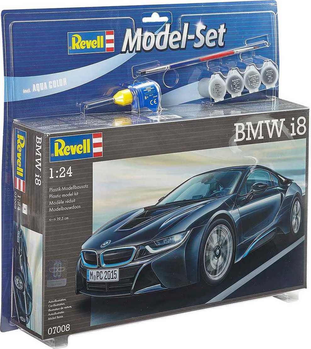 REVELL ModelSet auto 67008 - BMW i8 (1:24) - obrázek 1