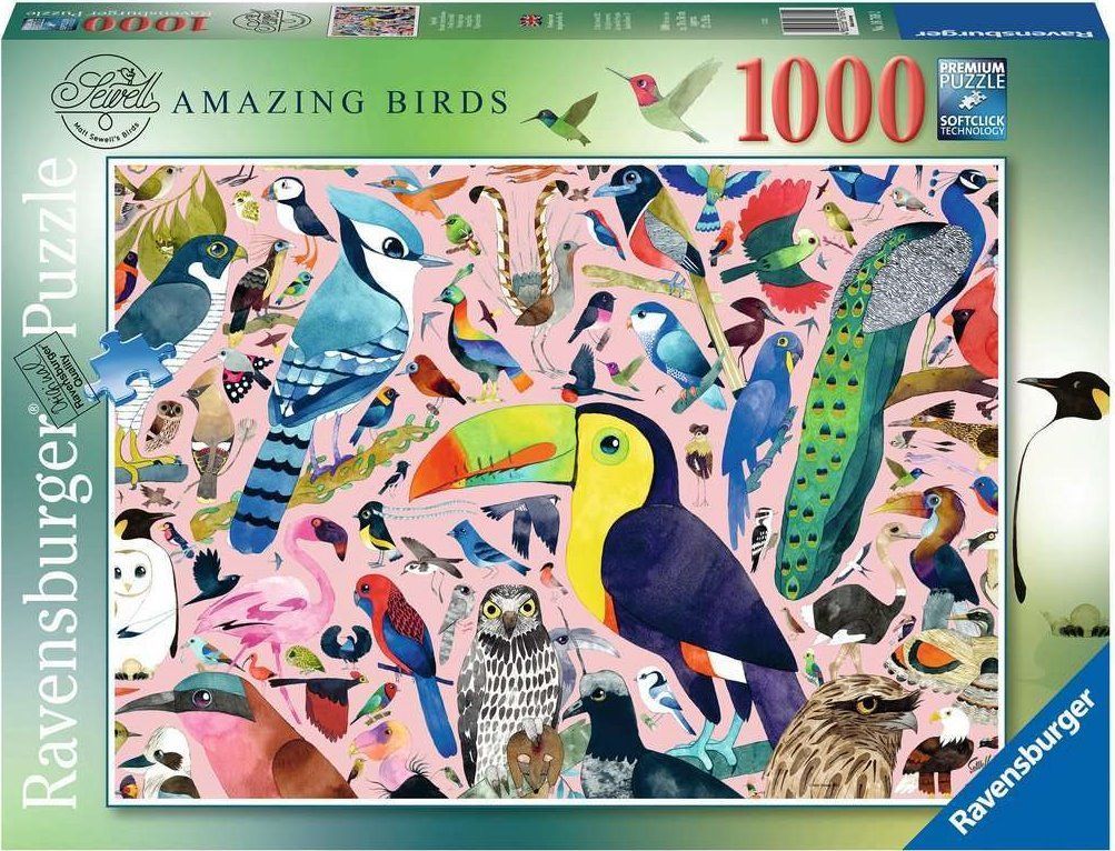 RAVENSBURGER Puzzle Úžasní ptáci 1000 dílků - obrázek 2