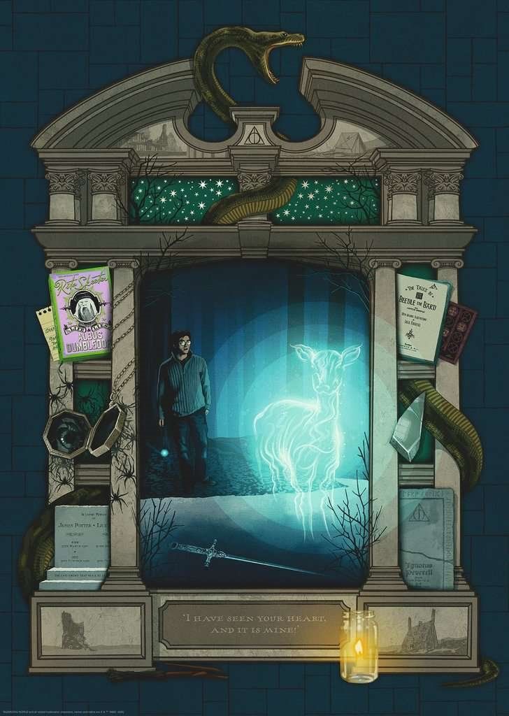 RAVENSBURGER Puzzle Harry Potter 7: Harryho patron 1000 dílků - obrázek 1