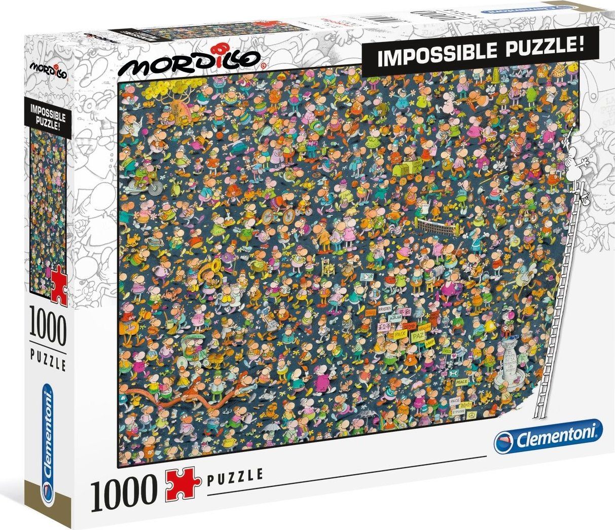 CLEMENTONI Puzzle Impossible: Mordillo 1000 dílků - obrázek 2