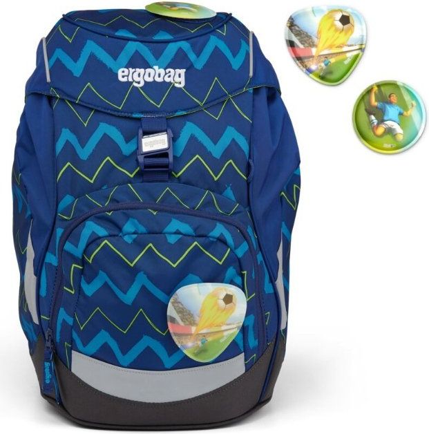 Školní batoh Ergobag prime Modrý zig zag 2021 - obrázek 3