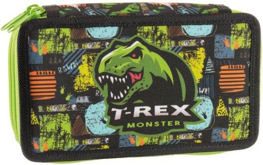 Školní penál dvoupatrové pouzdro T-Rex - obrázek 1