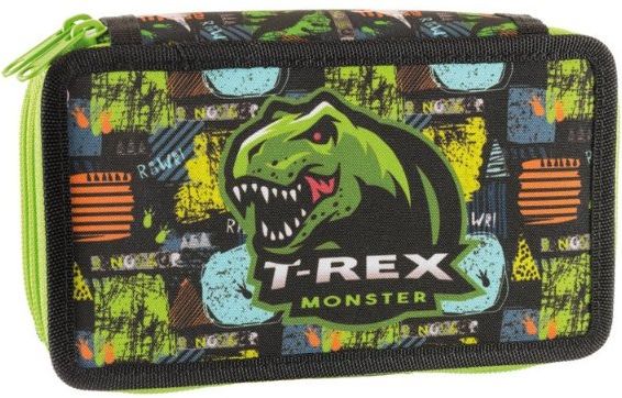 Školní penál dvoupatrové pouzdro T-Rex - obrázek 2