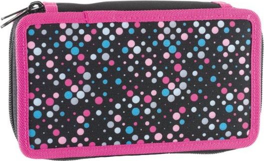 Školní penál dvoupatrové pouzdro Dots - obrázek 1