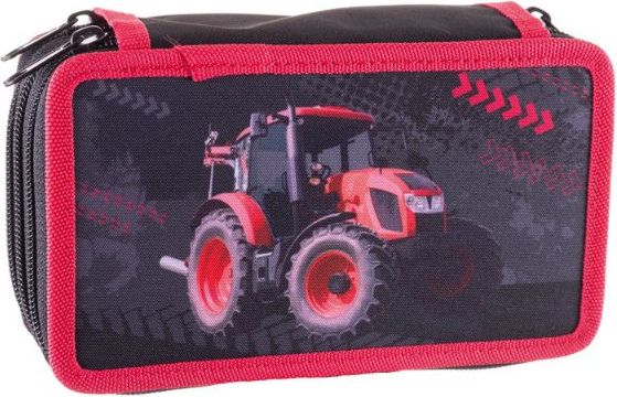 Školní penál třípatrové pouzdro Traktor Stil - obrázek 2