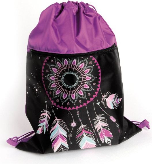 Pytlík na přezůvky a cvičky Stil Peříčka Mandala - obrázek 3