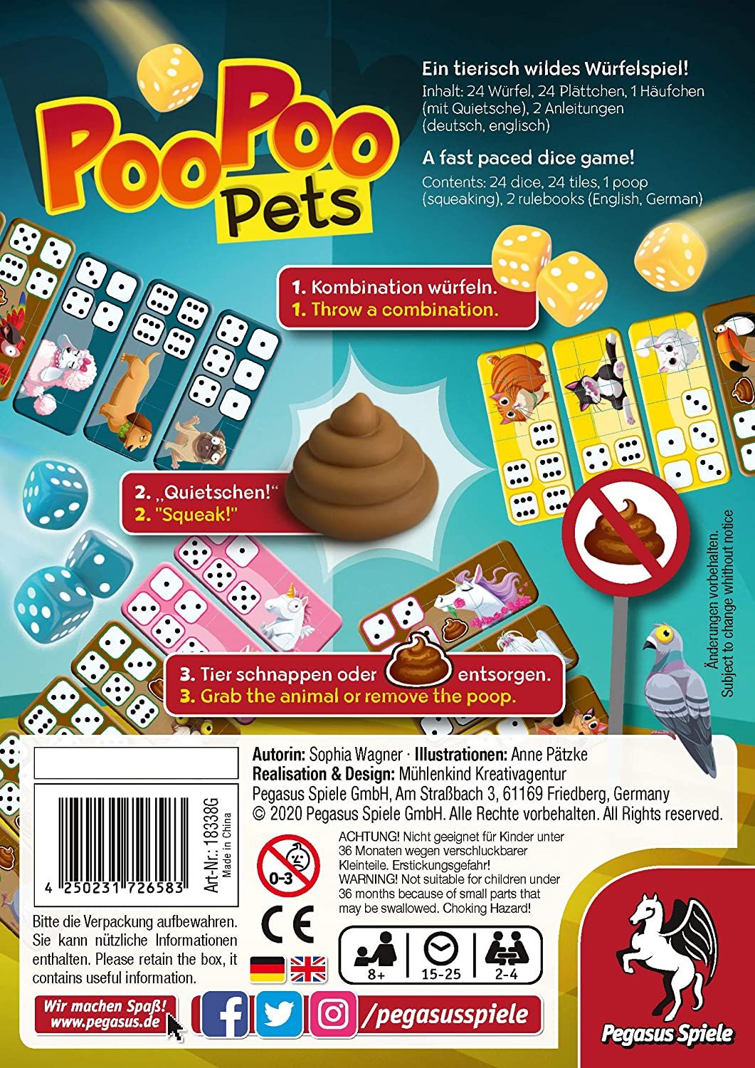 Pegasus Spiele Poo Poo Pets - obrázek 2
