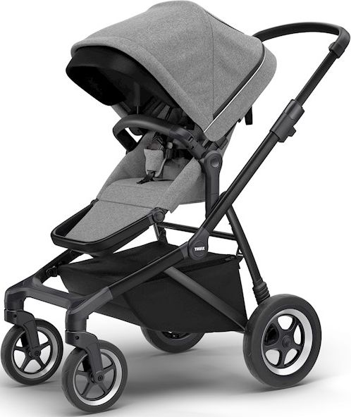 THULE Sportovní kočárek Sleek Black/Grey Melange - obrázek 1