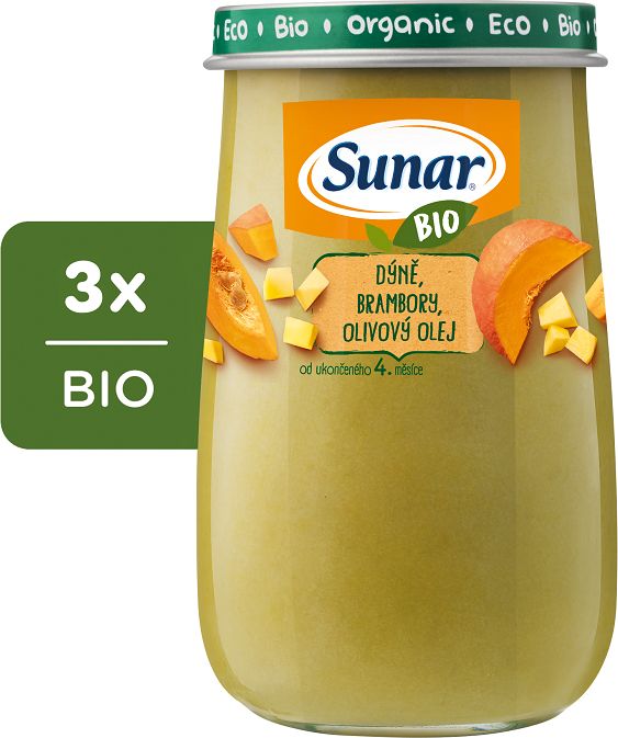 3x SUNAR BIO Dýně, brambory, olivový olej 190 g - obrázek 1