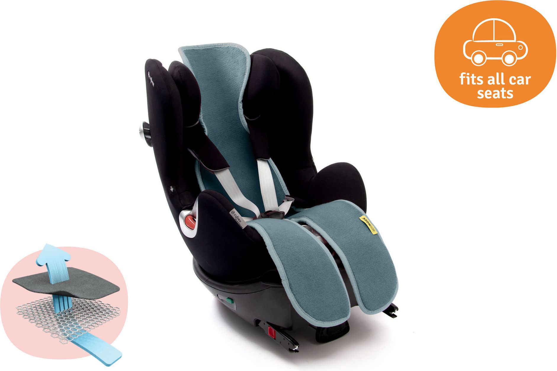 AEROMOOV Vložka do autosedačky Mint 15-36 kg - obrázek 2