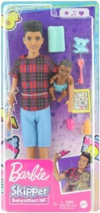 Barbie Chůva Ken + miminko/doplňky GRP14 - obrázek 1