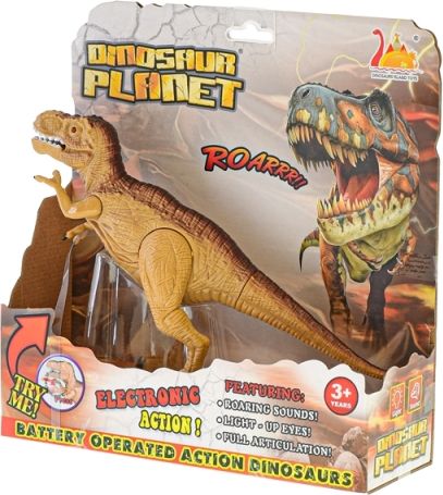 Dinosaurus Tyranosaurus 25cm na baterie se světlem a zvukem - obrázek 3