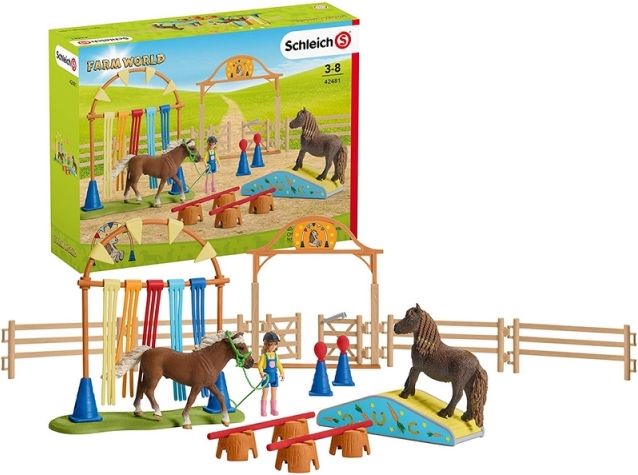 Schleich 42481 Trénink v agility pro poníky - obrázek 2
