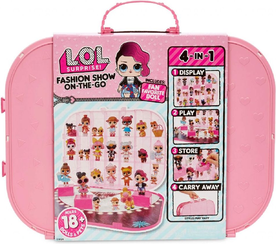 MGA L.O.L. Surprise! Kufřík Fashion Show On-The-Go - světle růžový - obrázek 1