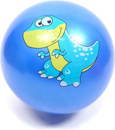 Gumový míč 20 cm DINO - červená - obrázek 1