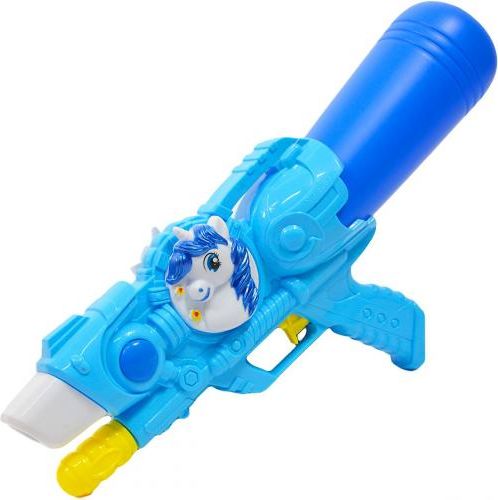 Vodní pistole 38 cm se znakem jednorožce - modrá - obrázek 1