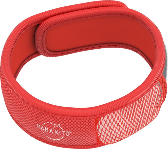 PARAKITO Náramek proti komárům červený 1 ks + 2 náplně - obrázek 2