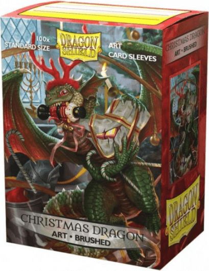 Dragon Shield Obaly na karty Dragon Shield Art Brushed Sleeves - Christmas Dragon – 100 ks - obrázek 1