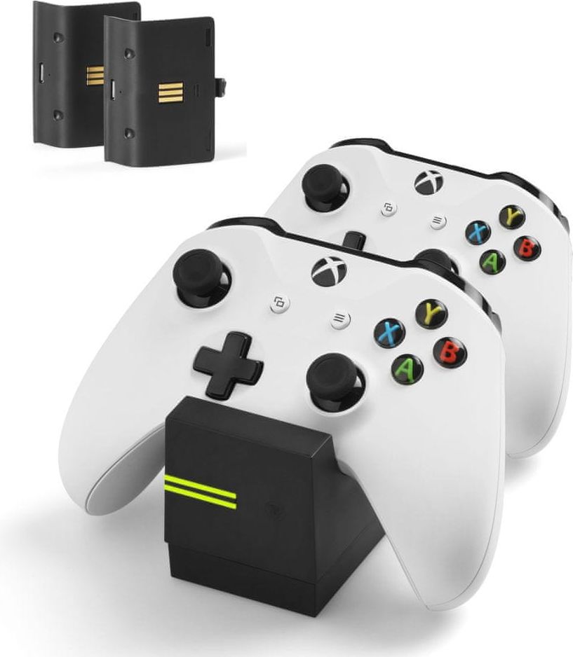 Snakebyte Twin:Charge X Xbox One Controller Charger + 2x800 mAh Černá baterie - obrázek 1