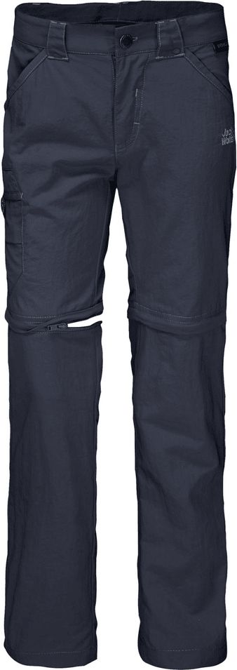 Jack Wolfskin chlapecké kalhoty s nohavicemi na zip Safari Zip Off Pants Kids 1605871 92 tmavě modrá - obrázek 1