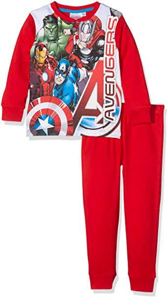Sun City Dětské pyžamo Avengers Action bavlna červené Velikost: 128 (8 let) - obrázek 1