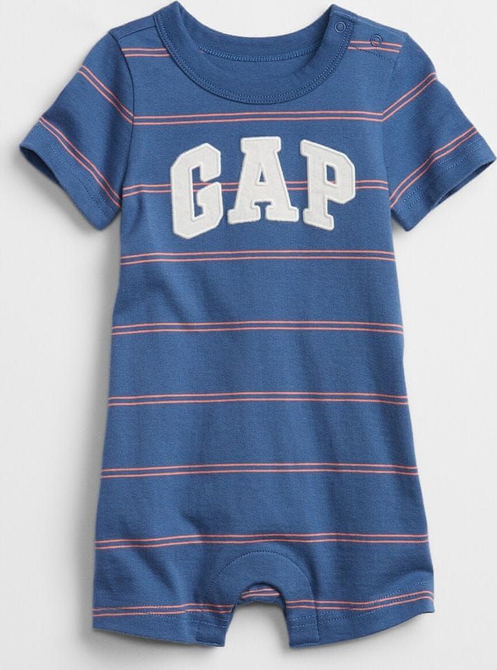 Gap Baby overal Logo stripe shorty one-piece 18-24M - obrázek 1