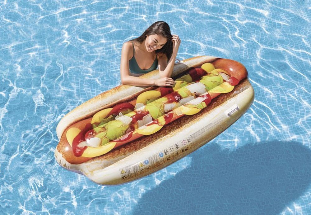 shumee Nafukovací lehátko Hot dog - 180 x 89 cm - obrázek 1