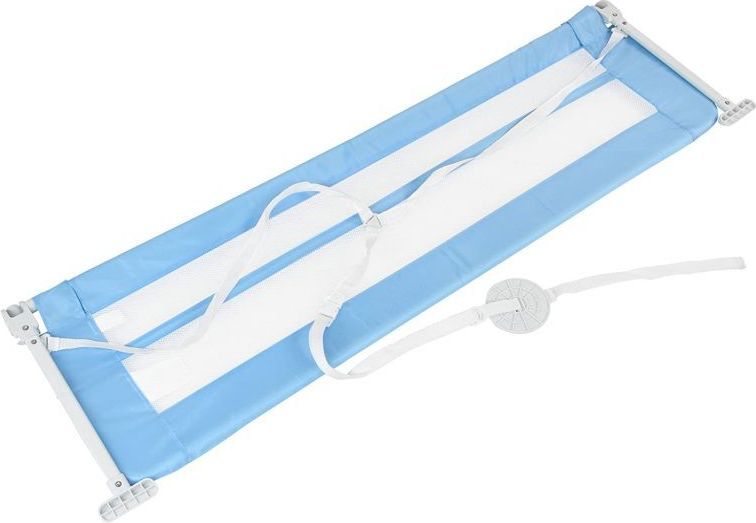 shumee Dětská zábrana na postel, 150 cm, modrá - obrázek 1