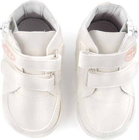 První botičky KK Sneakers bílé Velikost: 20 - obrázek 3