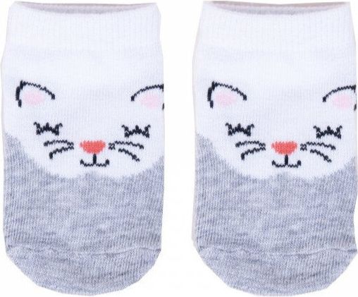 Bavlněné ponožky YO White Cat - obrázek 1
