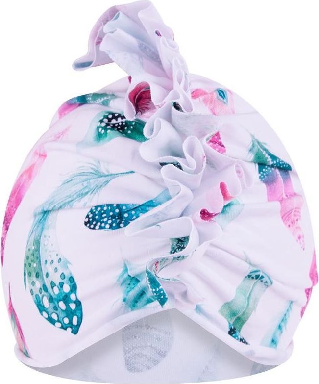 Čepička YO White Flower Turban - obrázek 1