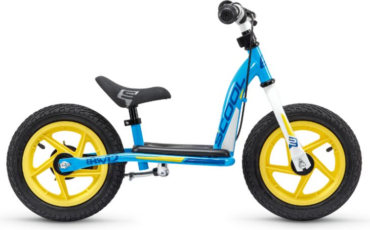 Dětské odrážedlo S’COOL PedeX Easy 12 Blue/Yellow 2021 - obrázek 1