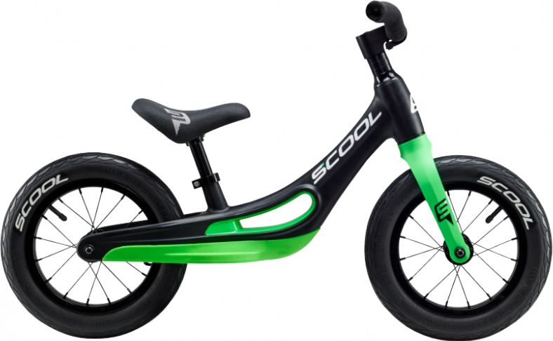 Dětské odrážedlo S’COOL PedeX Magnesium Black/Green 2021 - obrázek 1