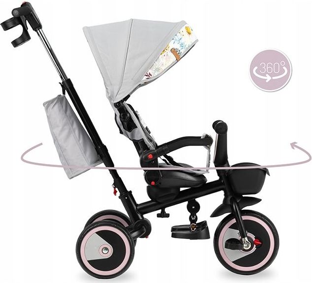 Tříkolka MoMi INVIDIA Pink 2021 - obrázek 2