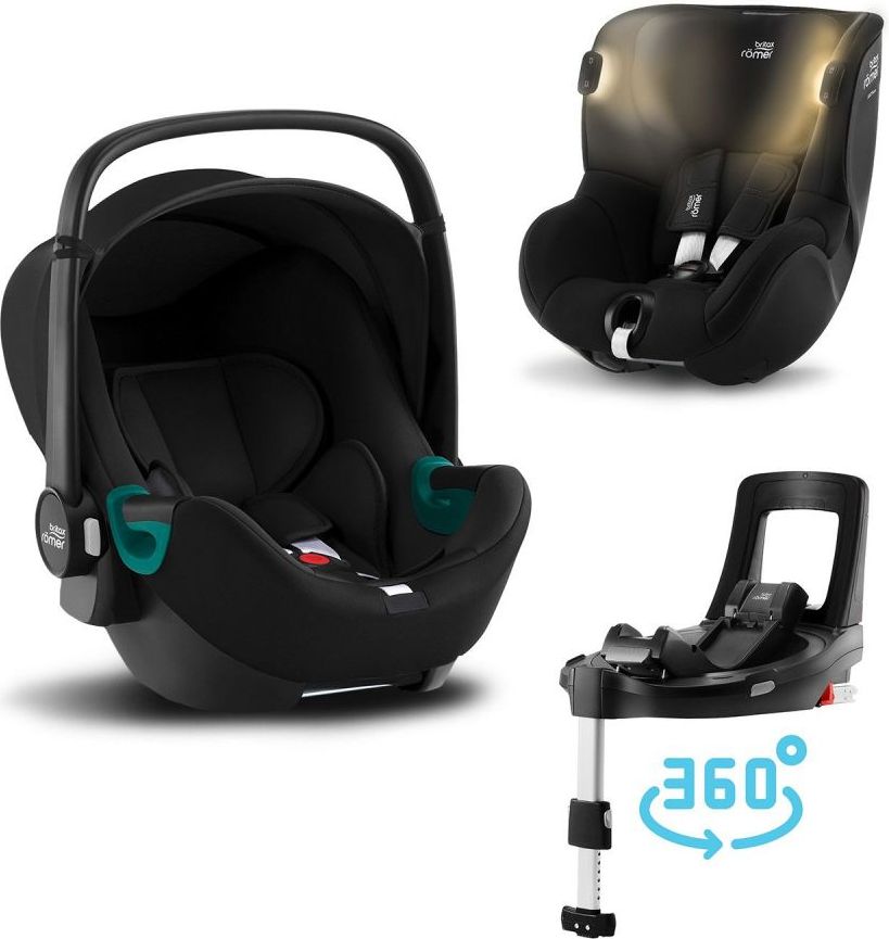 Set Britax Römer Baby-Safe 3 i-Size+Flex Base iSense+ Dualfix iSense Space Black 2021 - obrázek 1