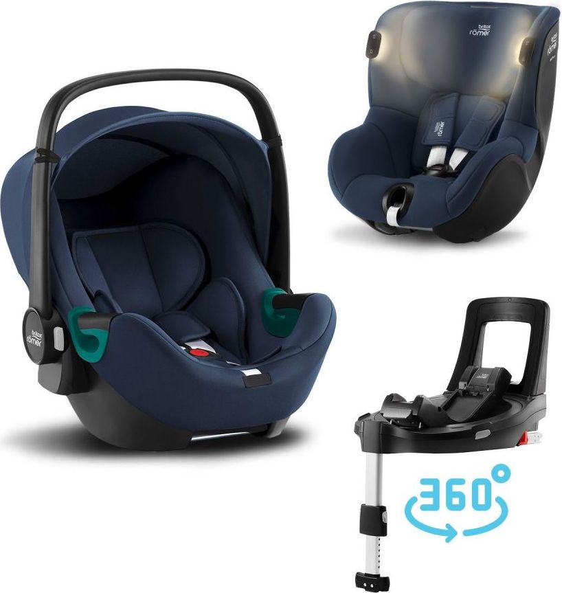 Set Britax Römer Baby-Safe 3 i-Size+Flex Base iSense+ Dualfix iSense Indigo Blue 2021 - obrázek 1
