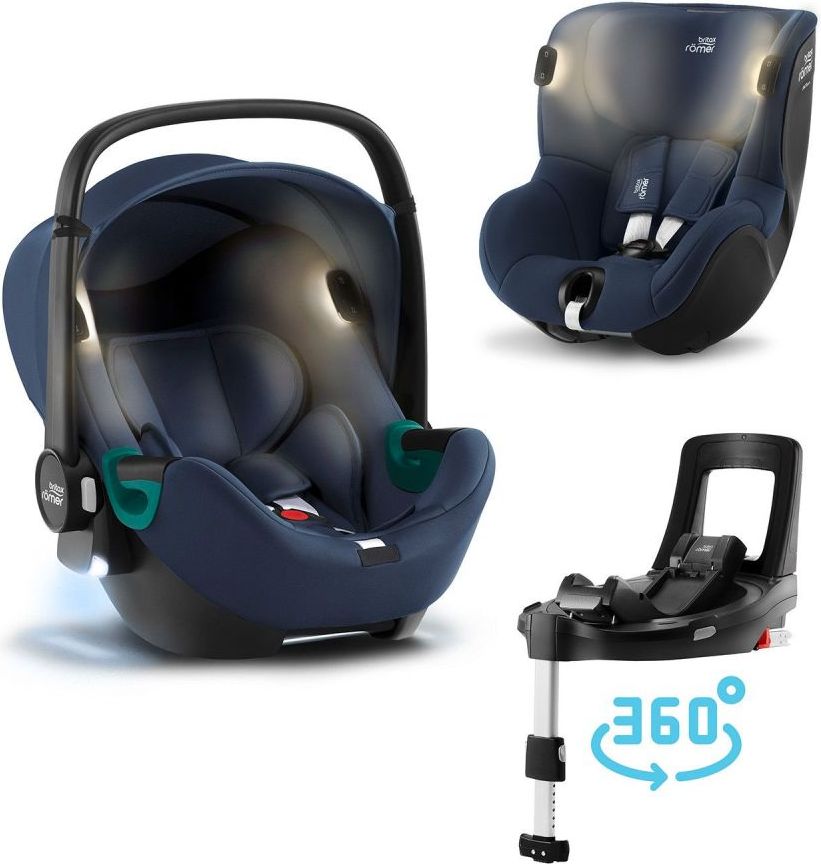 Set Britax Römer Baby-Safe iSense+Flex Base iSense+ Dualfix iSense Indigo Blue 2021 - obrázek 1