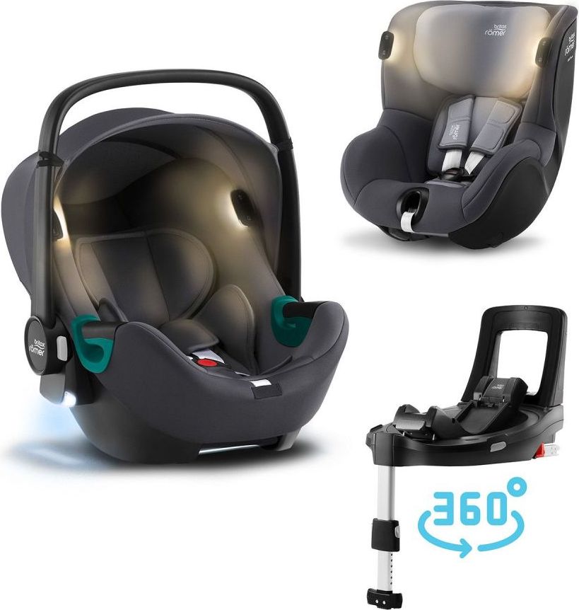 Set Britax Römer Baby-Safe iSense+Flex Base iSense+ Dualfix iSense Midnight Grey 2021 - obrázek 1