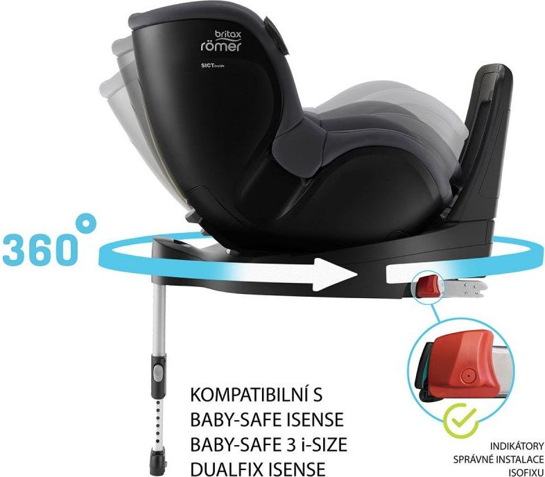 Britax Römer Dualfix iSense Bundle Flex iSense Golden Cognac 2021 - obrázek 2