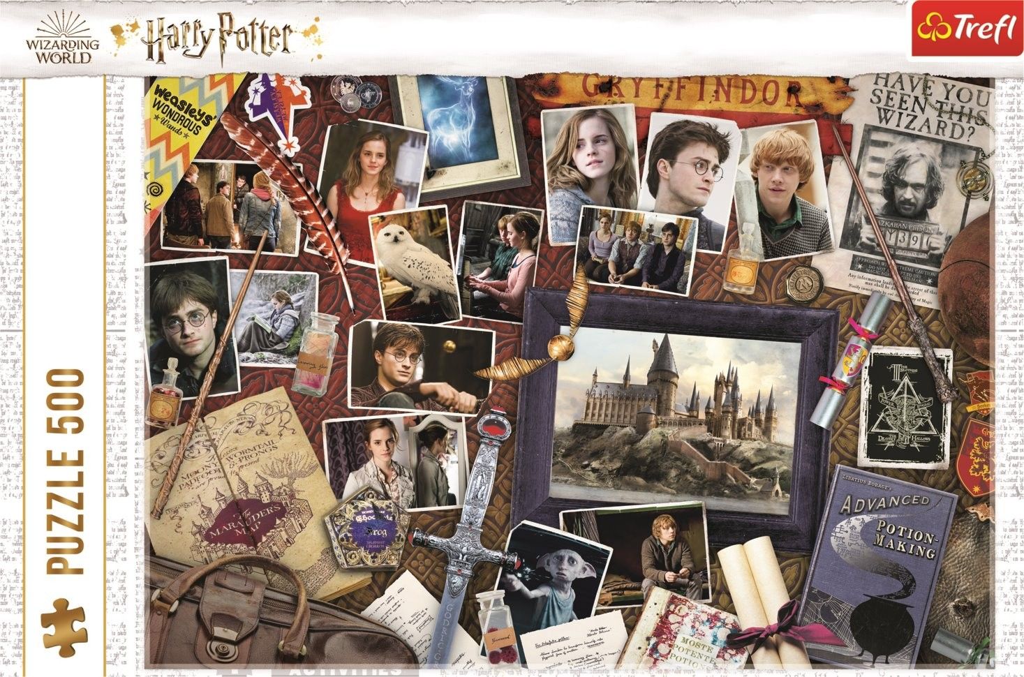 TREFL Puzzle Bradavické vzpomínky 500 dílků - obrázek 3