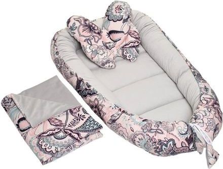 Velvet set s hnízdečkem Infantilo grey/light boho - obrázek 1