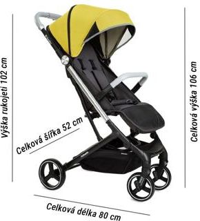 Sportovní kočárek X-lander X-Follow 2021 Sollar yellow - obrázek 19