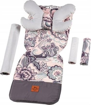 Velvet vložka do kočárku Infantilo grey/light boho - obrázek 1