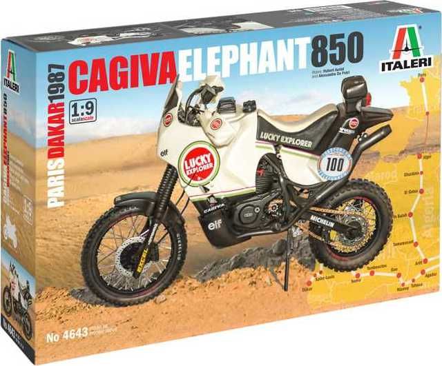 ITALERI Model Kit motorka 4643 - Cagiva "Elephant" 850 Paris-Dakar 1987 (1:9) - obrázek 1