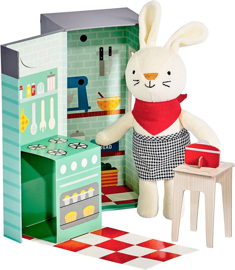 Petitcollage Plyšový králíček v kuchyni - obrázek 1