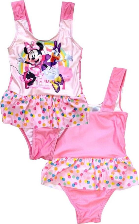 SETINO Dívčí jednodílné plavky "Minnie Mouse"- tmavě růžová - 98 / 2–3 let - obrázek 1