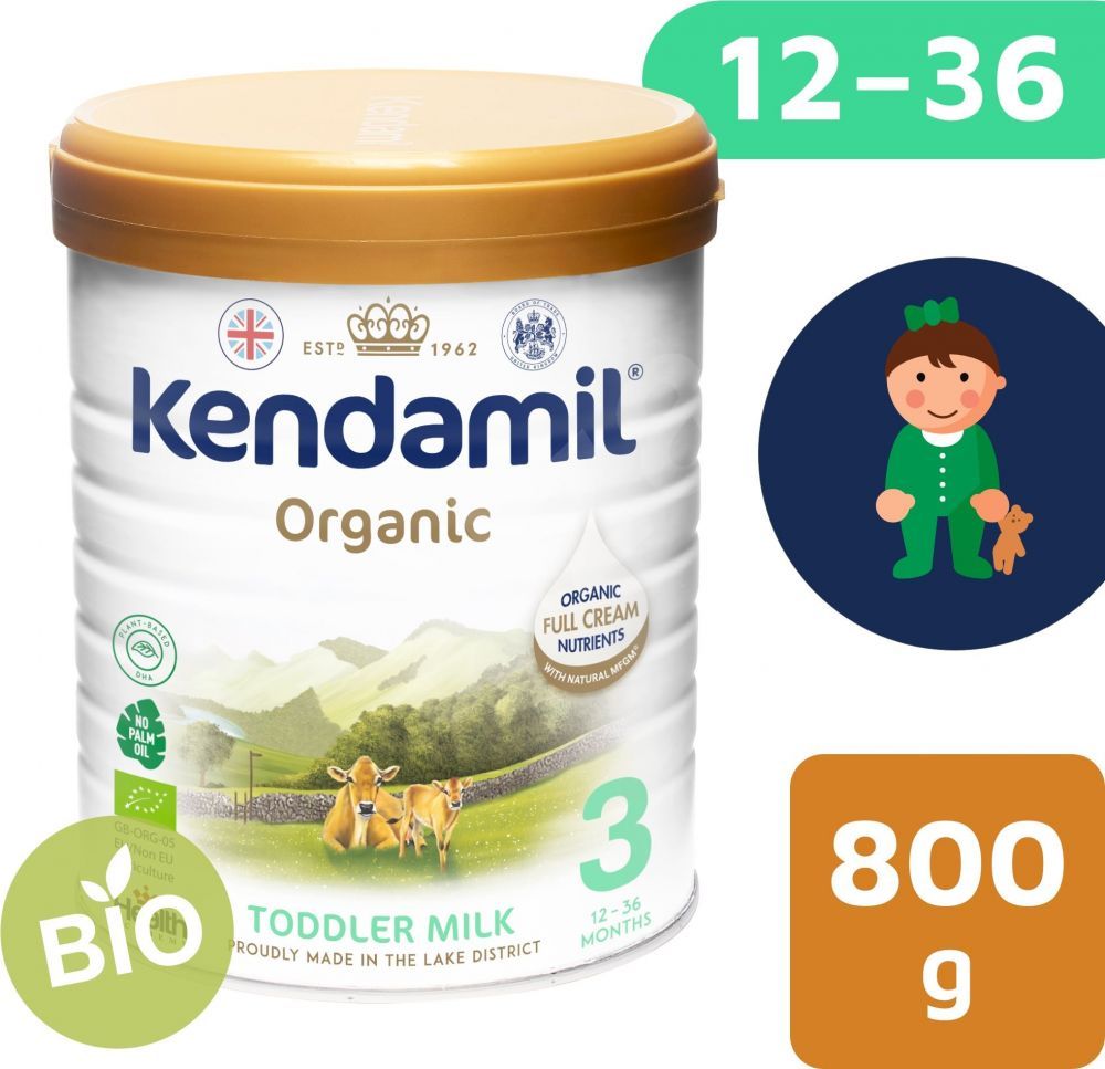BIO batolecí mléko 800 g DHA+ Kendamil Nature 3 - obrázek 1