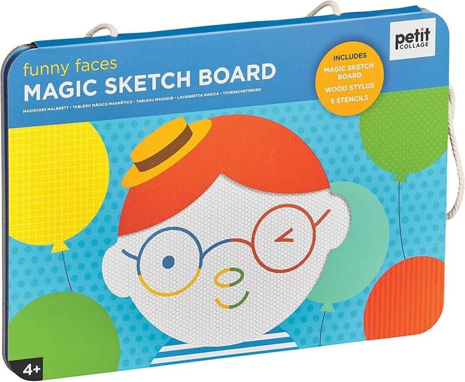 Petitcollage Magnetická kreslící tabulka vtipné obličeje - obrázek 4