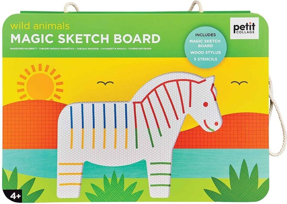 Petitcollage Magnetická kreslící tabulka divoká zvířata - obrázek 1
